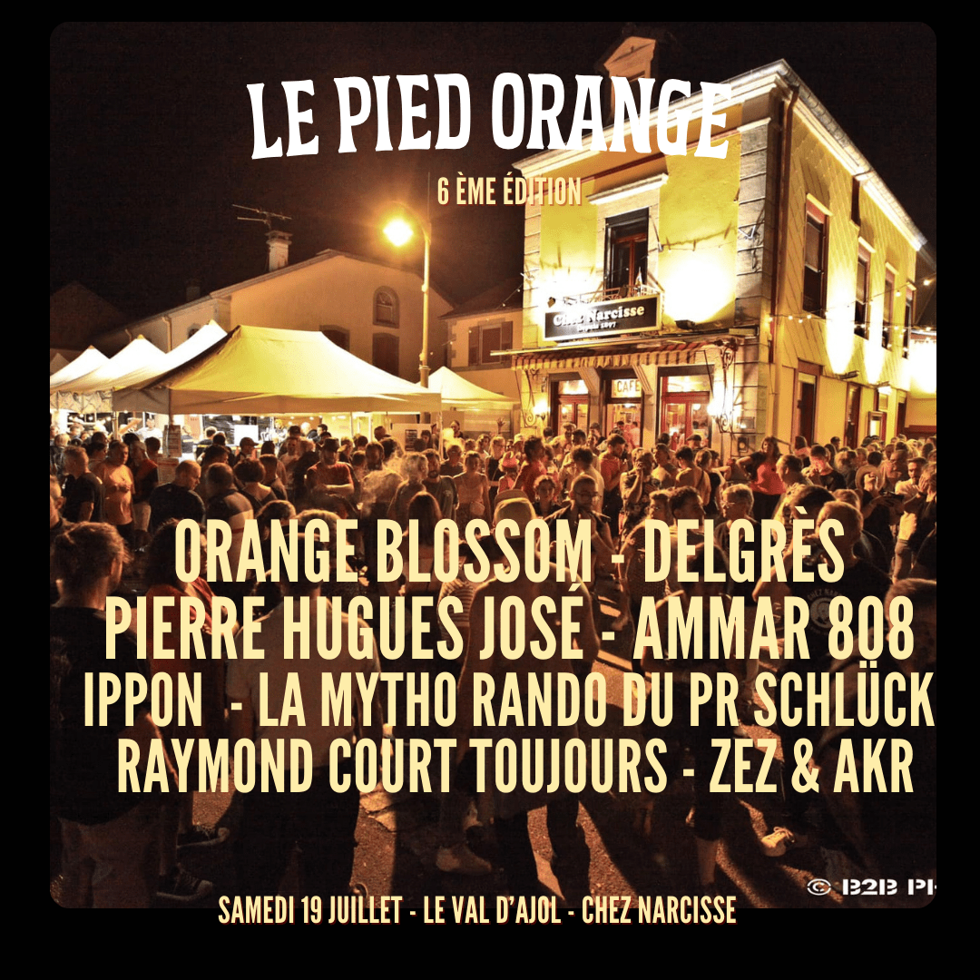 ORANGE BLOSSOM + DELGRÈS + PIERRE HUGUES JOSÉ + AMMAR 808 + IPPON + RAYMOND COURT TOUJOURS + DJ POULETTE