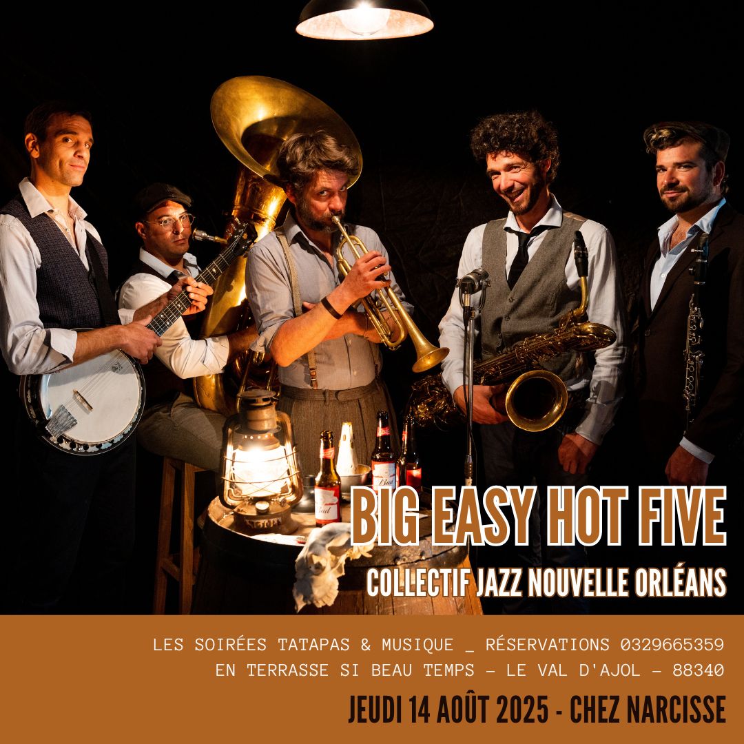 SOIRÉE JAZZ NOUVELLE ORLÉANS – BIG EASY HOT FIVE