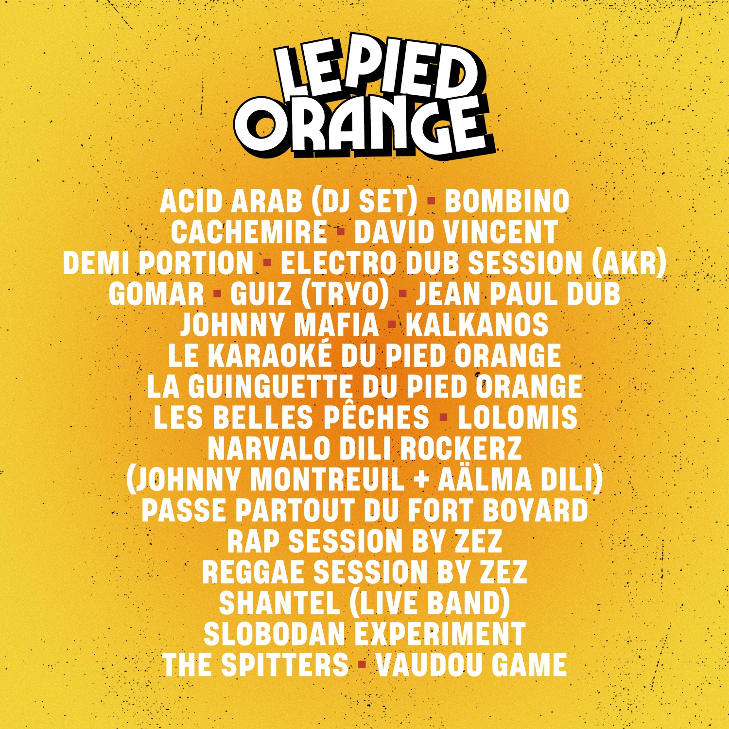 FESTIVAL LE PIED ORANGE 2026 – 7ème édition
