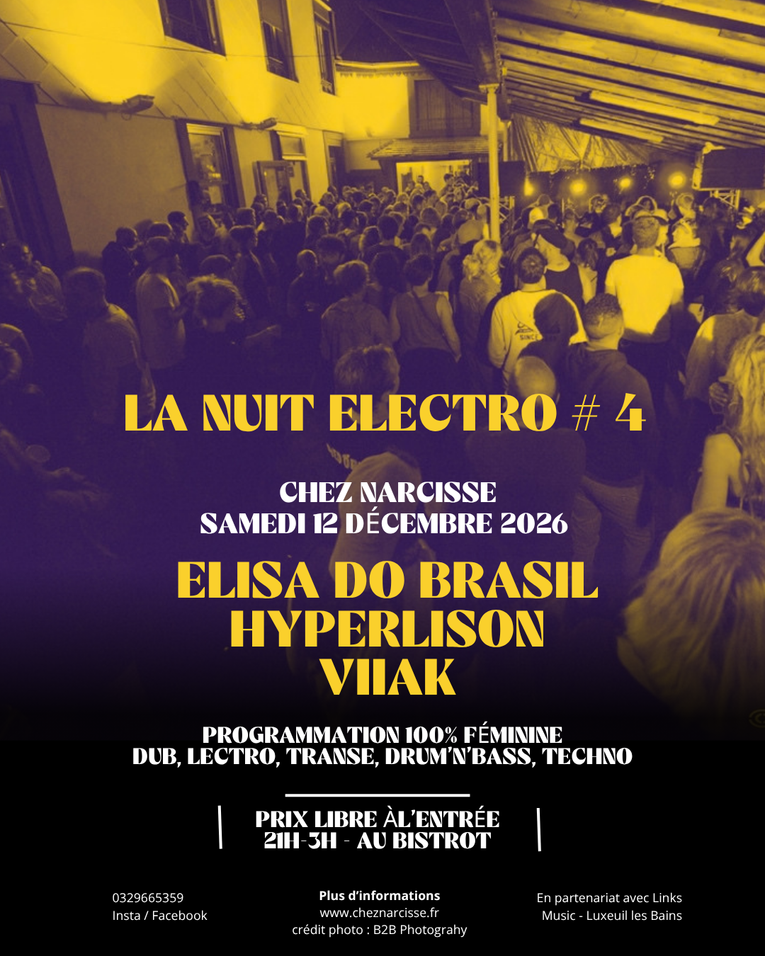 LA NUIT ÉLECTRO #4 // ELISA DO BRASIL + HYPERLISON + VIIAK